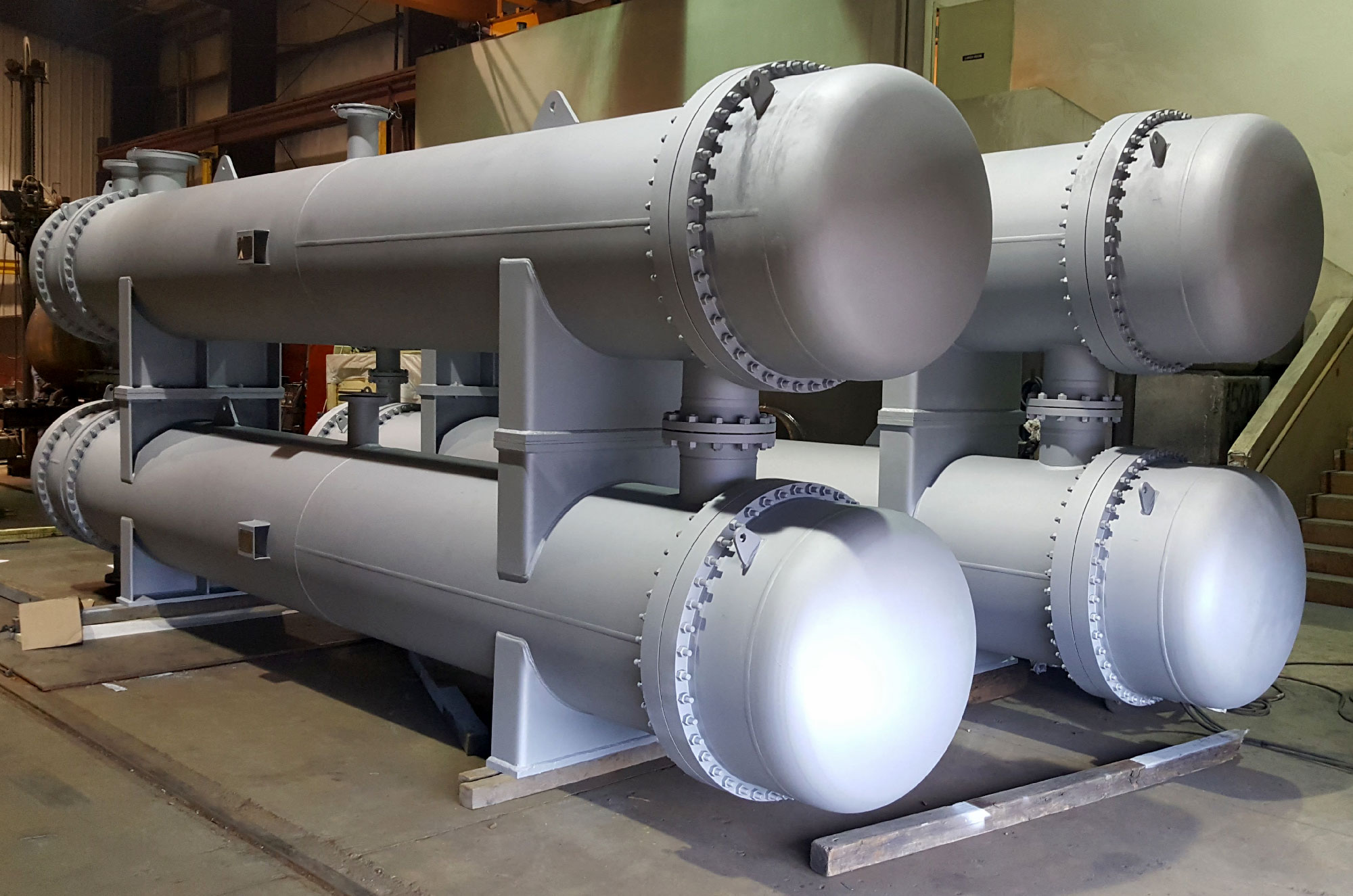 stacked heat exchangers manufactured by Enermax Mountain Manufacturing
